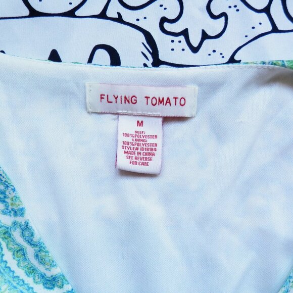 Flying Tomato || Paisley Long Sleeve & Layered Ruffle Hem Mini Dress - Picture 7 of 10